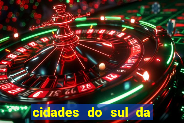 cidades do sul da bahia mapa